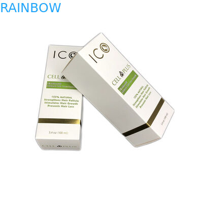 Witte Karton Kosmetische Hete het Stempelen Document Vakje Verpakking