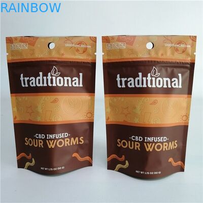 Het Koekjescbd 3x4 Tribune van het aluminiumfolieonkruid op Ritssluitingszak