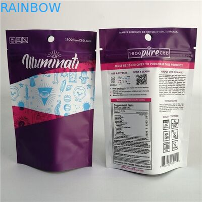 Het Koekjescbd 3x4 Tribune van het aluminiumfolieonkruid op Ritssluitingszak