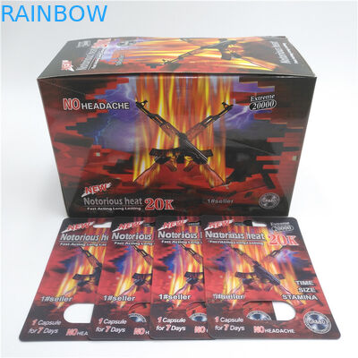 De douane Gedrukte Plastic Verpakking van de de Blaarkaart van Rinocerospillen