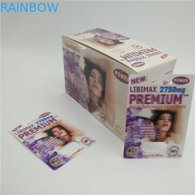 De douane Gedrukte Plastic Verpakking van de de Blaarkaart van Rinocerospillen