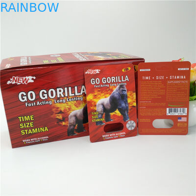 12mm GLB de Kaart van de de Kaartblaar van Rinoceros Mannelijke Pillen 3D Verpakking