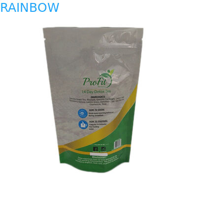 Resealable beëindigt Glanzend van de douanedruk Theezakjes Verpakking