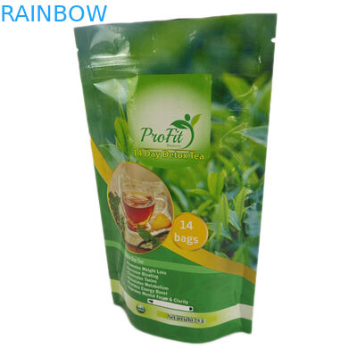 Glanzend beëindig Ritssluiting Gelamineerde Folietribune op Zakken