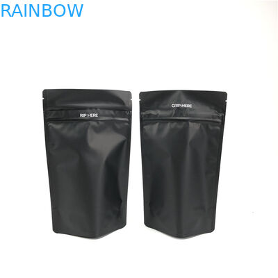 Zwarte de Plastic Zakken van de Steen Dubbele Ritssluiting CMYK Verpakking