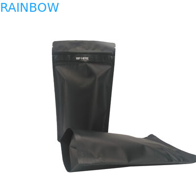 Zwarte de Plastic Zakken van de Steen Dubbele Ritssluiting CMYK Verpakking