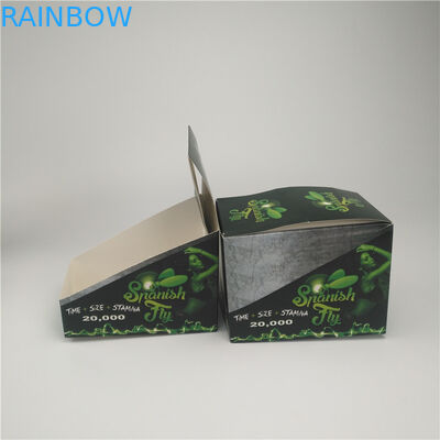 Document Vakje Verpakking met het Document van de Embleemblaar Vakje voor de Verpakking van CBD en van de Hennep