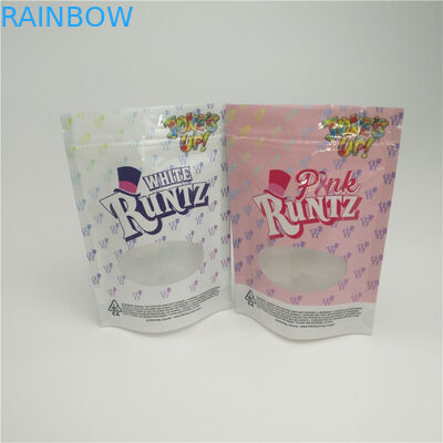 De Kruiden Verpakkende Zak van het geurbewijs de Ritssluitingszak met Venster voor Hennepcbd Koele Kleverige Verpakking