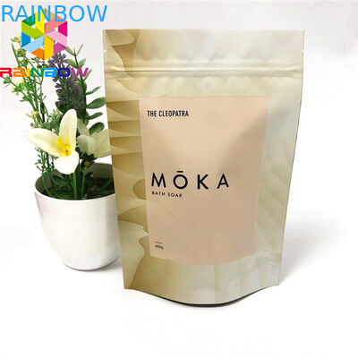 De ritssluitingszakken voor voedselaluminiumfolie staan het embleem verpakkende zak op van de zakkendouane