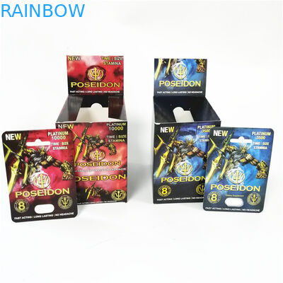 De drukdocument van de vertoningsdouane van de prestatiesposeidon van kaarten mannelijk versterkers seksueel de kaartvakje