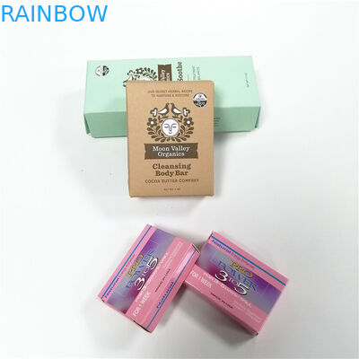 De douane drukte document vakje verpakkende Giftvakjes Hete het Stempelen UV Met een laag bedekte zeepvakjes