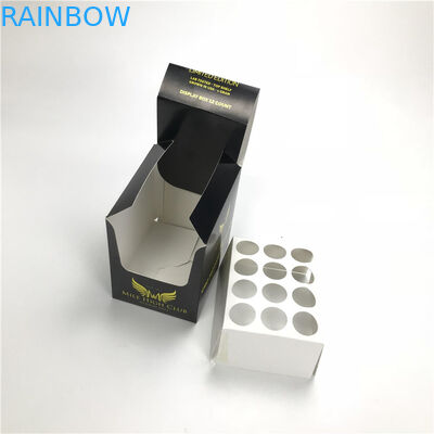 In reliëf gemaakt Drukdocument Vakje voor van de Energiecbd Producten van de Oliefles de Vertoningsvakje met Tussenvoegsel