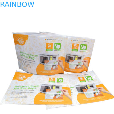 Van de de Babyzorg van BPA Vrije van de de Stoom Schone Opnieuw te gebruiken Microgolf de Sterilisatorzakken met Ritssluitingsbovenkant