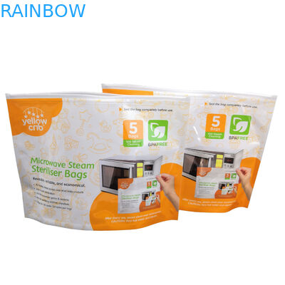 Van de de Babyzorg van BPA Vrije van de de Stoom Schone Opnieuw te gebruiken Microgolf de Sterilisatorzakken met Ritssluitingsbovenkant