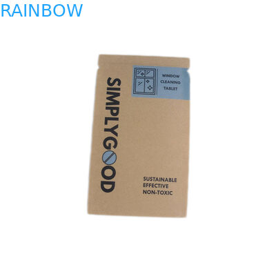 Rekupereerbare Materiële Bruine Kraftpapier Aangepaste Document Zakken voor Kosmetische verpakking