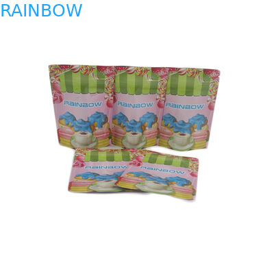 Van de de Ritssluitingszak van douanemini glossy foil 1G 1/8oz 1/4oz 1/2oz 1oz de Plastic Verpakkende Zak van Sugar Leaf Cookies Candy Gummies