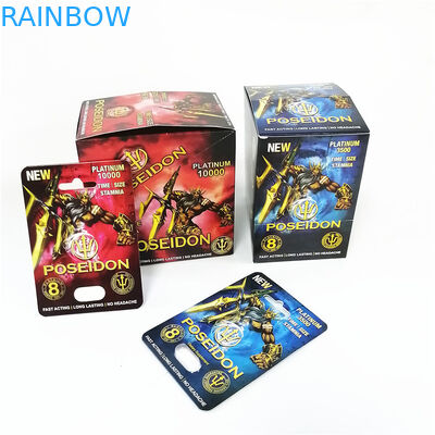 De naar maat gemaakte mannelijke pil die van de verhogingsblaar Roze Pussycat-kaartdoos verpakken