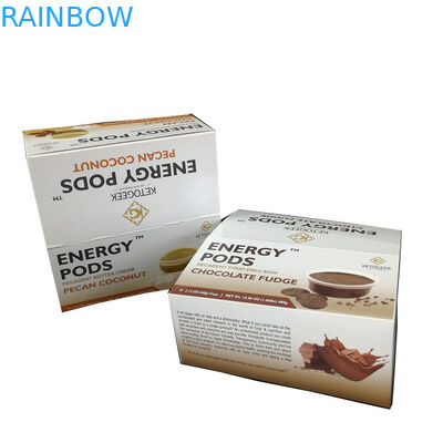 Hoog - kwaliteitsdocument Vakje het Vakje van de de Doughnut het Verpakkende Chocolade van de Voedselrang Document Vakje van de Kartonvertoning