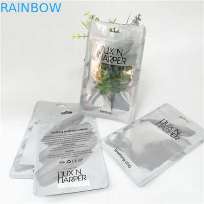 De douane drukte plastic hologram de vlakke zakken met ritssluiting voor hulpmiddelpen omhoog verpakking maken