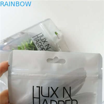 De douane drukte plastic hologram de vlakke zakken met ritssluiting voor hulpmiddelpen omhoog verpakking maken