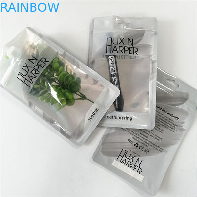 De douane drukte plastic hologram de vlakke zakken met ritssluiting voor hulpmiddelpen omhoog verpakking maken