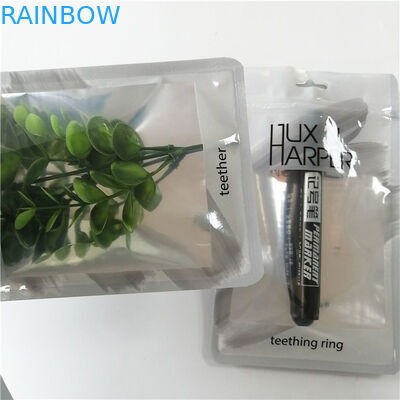 De douane drukte plastic hologram de vlakke zakken met ritssluiting voor hulpmiddelpen omhoog verpakking maken