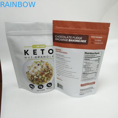 De UVdrukaluminiumfolie lamineerde de tribune van de zakritssluiting op zak voor foo van nootgranola verpakking