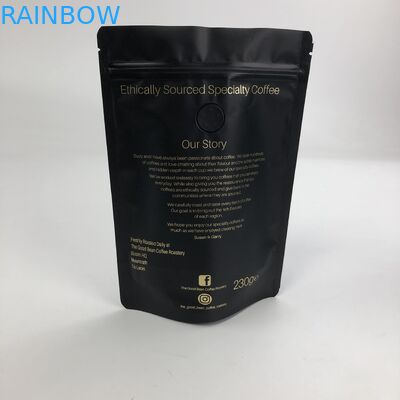 Douane Gedrukt Matt Black Aluminum Foil 250g 1kg met de Tribune van de Ritssluitingszak op Koffie Bean Bag Packaging