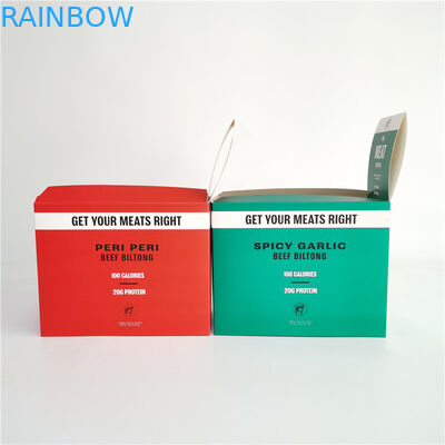 De Scheur van de compensatiedruk van Document Vakje voor Rundvleesbiltong