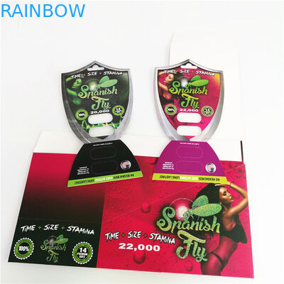 Vrouwelijke Versterkerspillen die Roze Pussy de Blaarkaart van Cat Black Mamba Burro Paper voor Gouden Capsulefles verpakken