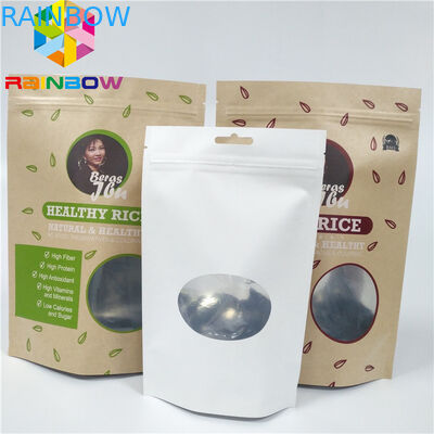 Bruine Kraftpapier-Document CMYK VMPET Ritssluitingstribune op Zak