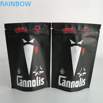 Aangepaste 3.5g-het Onkruidtribune van de Koekjesnoot op Plastic het Suikergoedzak 7g 18g 24g van de Ritssluitingszak