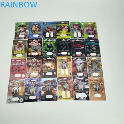 Van de de RINOCEROS 3D Plastic Blaar van de Gravnredruk de Pillenkaart met Kogels