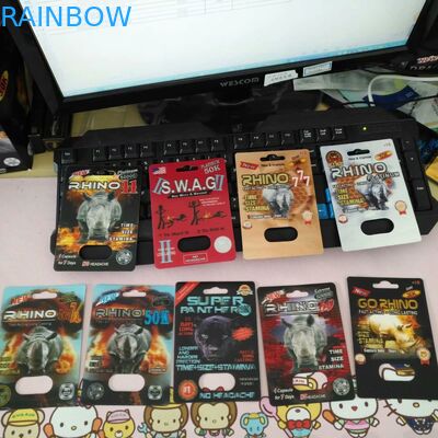 Van de de RINOCEROS 3D Plastic Blaar van de Gravnredruk de Pillenkaart met Kogels