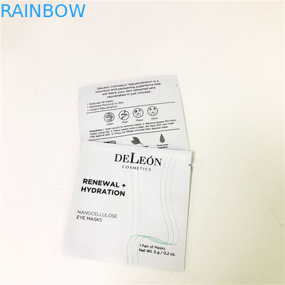 De vlakke Witte van het de Steekproef Kleine Sachet van Customzed van de Maskerzak Kosmetische van de de Steekproefroom Verpakkende Zak