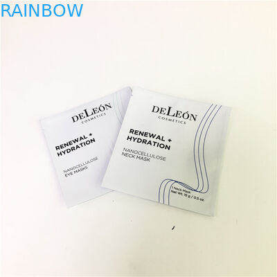 De vlakke Witte van het de Steekproef Kleine Sachet van Customzed van de Maskerzak Kosmetische van de de Steekproefroom Verpakkende Zak