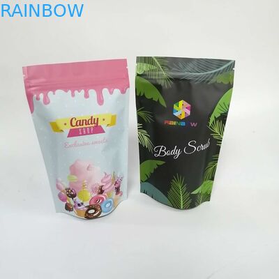 Het lichaam schrobt Folie Gevoerde Gravuredruk Aangepaste Document Zakken 200mic