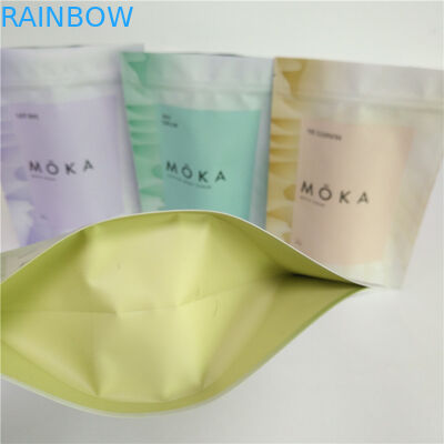 Het volledige Kleurendruk200g Lichaam schrobt Tribune op Lege de Koffiezak van de Zakaluminiumfolie met Ritssluiting