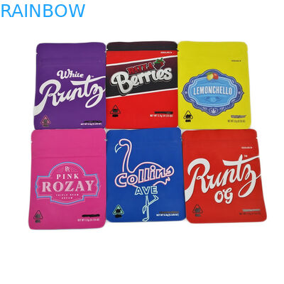 De zachte de Ritssluitings Plastic Zakken van de Aanrakings3.5g Folie ruiken de Koekjes Jefe die van de Bewijssteen 3.5g 7g Cannabies Mylar-Zakdouane verpakken