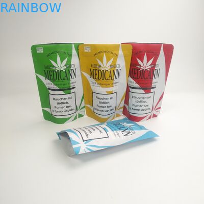 Het voedsel van douane plastic zakken doet het het bewijscbd onkruid Cannabies van de verpakkingsgeur ritssluiting verpakking in zakken