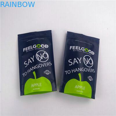 De Ritssluitings Bevindend Zakken Aangepast Embleem van Mylar 110mic van het snacksvoedsel