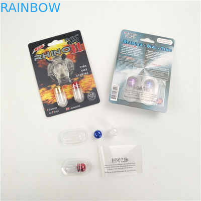 Glanzende het eindigen Verhogingsrinoceros 7 9x12cm 3D verpakkingskaart