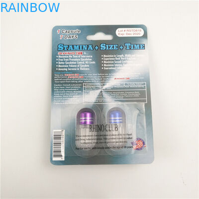 Glanzende het eindigen Verhogingsrinoceros 7 9x12cm 3D verpakkingskaart