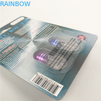 Glanzende het eindigen Verhogingsrinoceros 7 9x12cm 3D verpakkingskaart