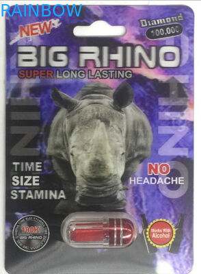 Rekupereerbare CMYK-Rinoceros 69 3D Pillen Verpakkende Kaart