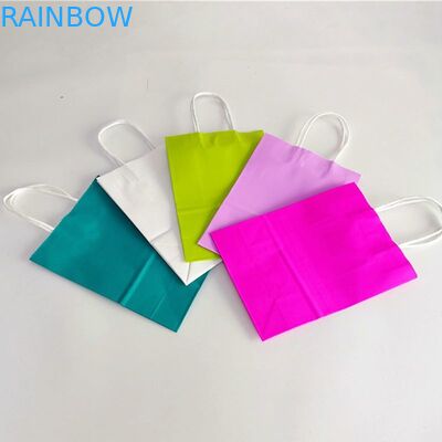 Kraftpapier-Document CMYK 350gsm kartonkruidenierswinkel het Winkelen Zakken met Handvat