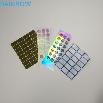 Van het Holografische de Filmmicrons Etiket van VMPET 60x60MM 20 voor Flessen