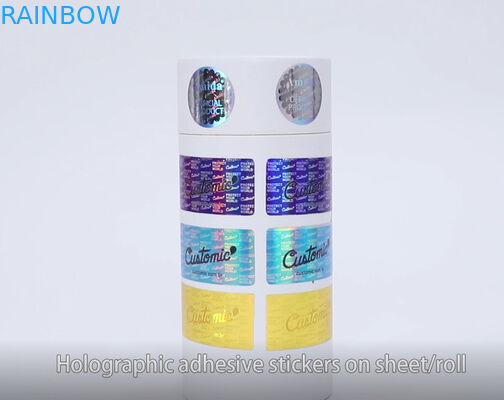 Holografische Decoratieve de Sticker Zelfklevende Etiketten UVcymk van 60mic