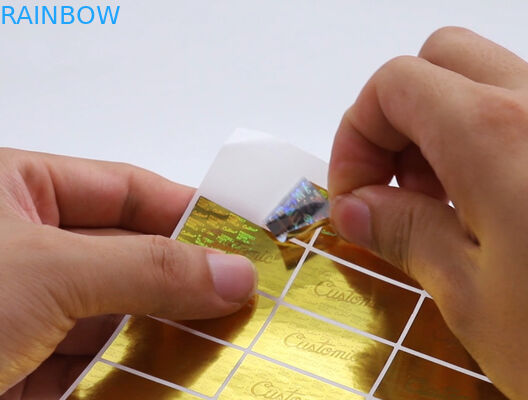 Holografische Decoratieve de Sticker Zelfklevende Etiketten UVcymk van 60mic