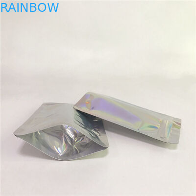 Digitale Druk Duidelijke Voor en Holografische Achter Holografische Zakken voor Kosmetische Verpakking